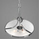 Topsail 3 Light 18.75 inch Polished Chrome Inverted Pendant Ceiling Light
